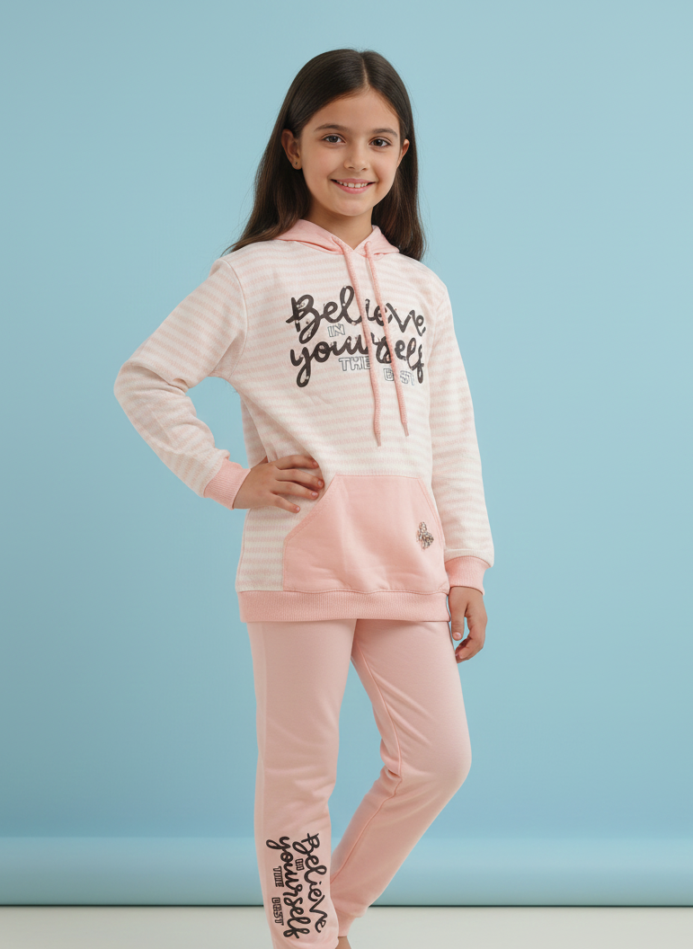 PINK BELIEVE IN YOURSELF TRACKSUIT